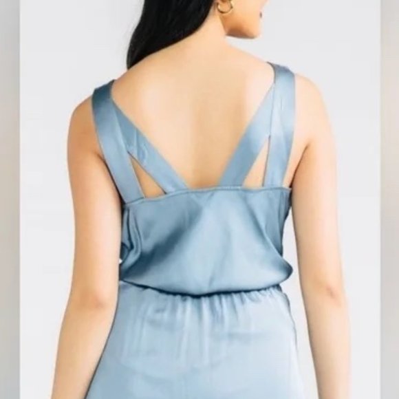 NEW | Chloe Kristyn Chloe Satin Cowl Tank Camisole in Hot Pink Small - $169 - Picture 4 of 8